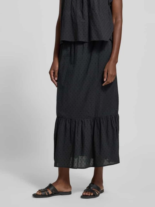 Zdjęcie produktu Rozkloszowana spódnica maxi z czystej bawełny model 'TRINE' Vero Moda Czarny