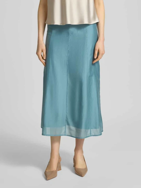 Zdjęcie produktu Rozkloszowana spódnica midi z mieszanki lyocellu Calvin Klein Jasnoturkusowy