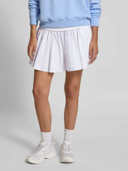 Zdjęcie produktu Rozkloszowana spódnica mini z czystej bawełny Polo Ralph Lauren Biały