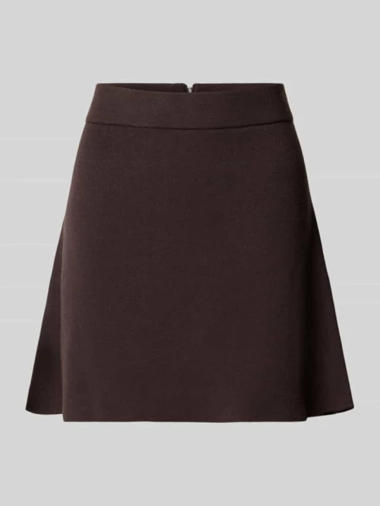 Zdjęcie produktu Rozkloszowana spódnica mini z mieszanki wiskozy model 'SABA' Vero Moda Czekoladowy