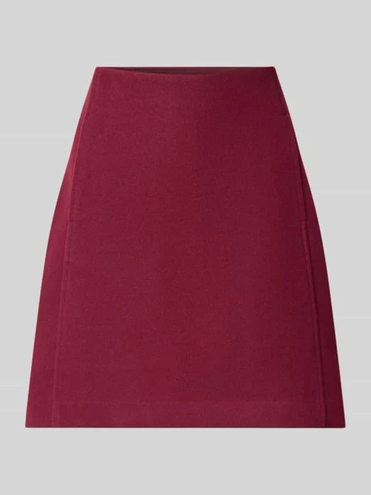 Zdjęcie produktu Rozkloszowana spódnica mini z wszytym zamkiem błyskawicznym model 'FORTUNEALLISON' Vero Moda Ciemnoczerwony