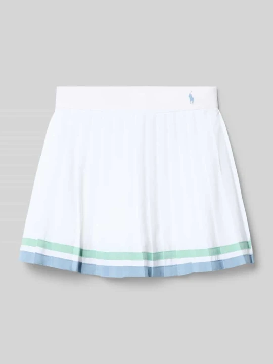 Zdjęcie produktu Rozkloszowana spódnica plisowana z wszytymi spodnie Polo Ralph Lauren Biały