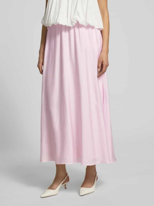 Zdjęcie produktu Rozkloszowana spódnica z mieszanka wiskozy model 'BLISS' Vero Moda Różowy