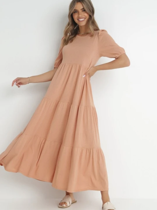 Zdjęcie produktu Różowa Sukienka Bawełniana Ulrika Rosa