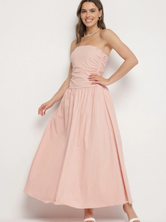 Zdjęcie produktu Różowa Sukienka z Bawełny Typu Bodycon Filarose Retro & Icone