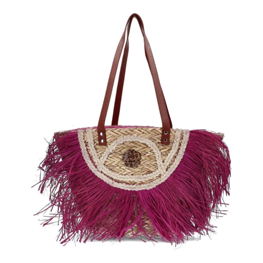 Zdjęcie produktu Różowa Torebka Damska Sca'Viola Koszyk W Stylu Boho