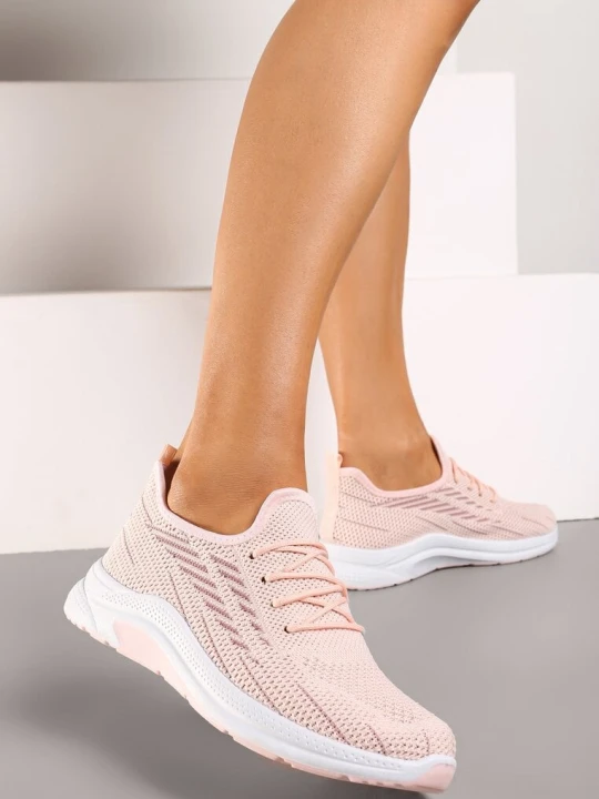 Zdjęcie produktu Różowe Siateczkowe Buty Sportowe na Piankowej Podeszwie Linidas
