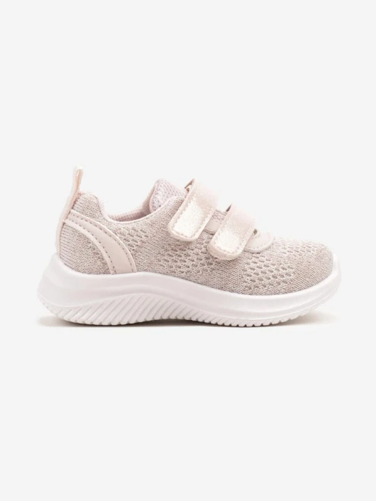 Zdjęcie produktu Różowe Buty Sportowe Sneakersy z Siateczki Zapinane na Rzepy Karival Apawwa