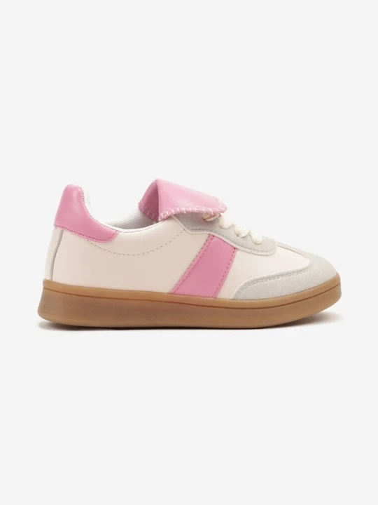Zdjęcie produktu Różowe Buty Sportowe w Stylu Klasycznych Tenisówek z Wywiniętym Językiem Ulonariela Doremi