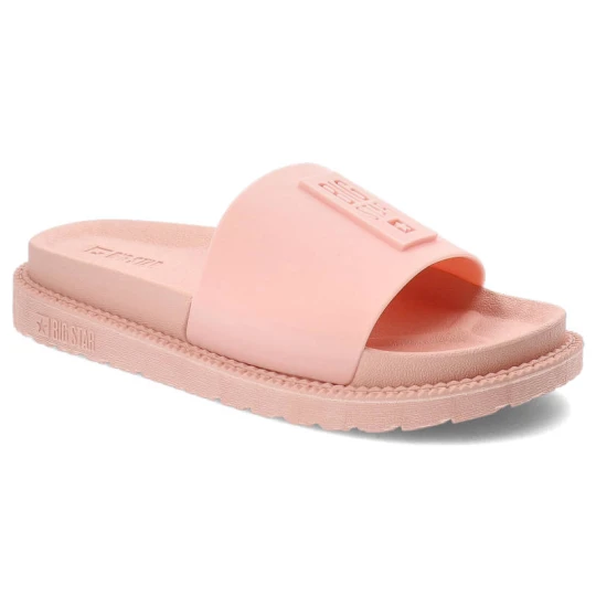 Zdjęcie produktu Różowe Klapki Big Star Modne Buty Na Lato