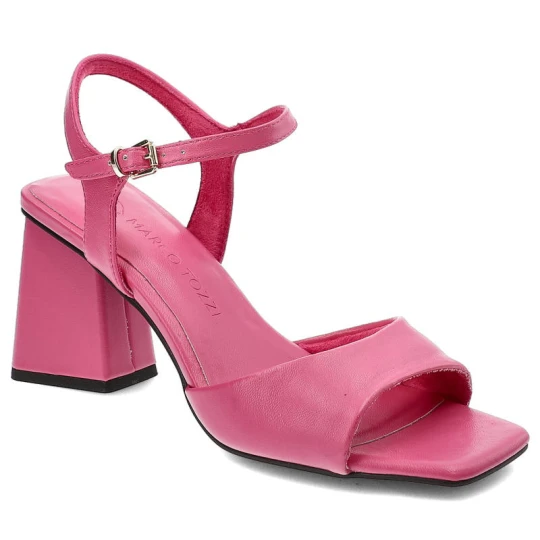 Zdjęcie produktu Różowe Sandały Marco Tozzi Stylowe Buty Damskie