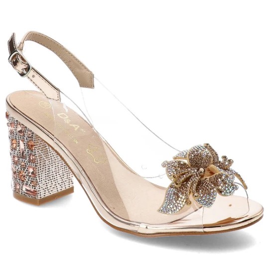Zdjęcie produktu Różowe Sandały S.Barski Eleganckie Buty Na Słupku
