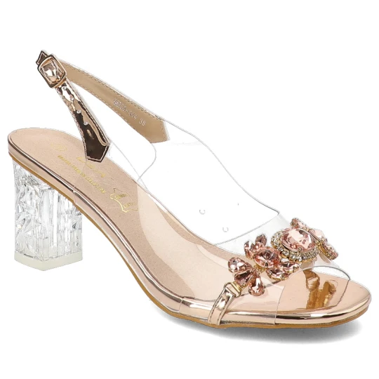 Zdjęcie produktu Różowe Sandały S.Barski Eleganckie Obuwie Damskie