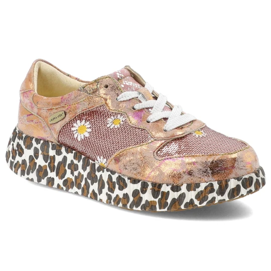 Zdjęcie produktu Różowe Sneakersy Laura Vita Modne Obuwie Damskie