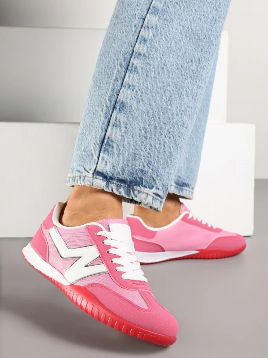 Zdjęcie produktu Różowe Sneakersy w Stylu Kultowych Tenisówek Tultia Fiori&spinc