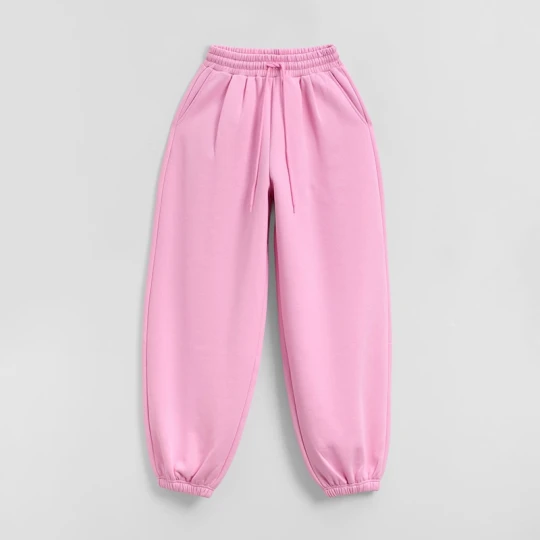 Zdjęcie produktu Różowe spodnie dresowe basic o kroju jogger House