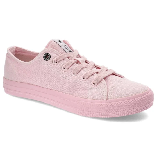 Zdjęcie produktu Trampki damskie Big Star, sportowe i sznurowane, różowe, DD274443