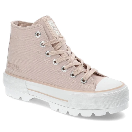 Zdjęcie produktu Różowe Trampki Big Star Modne Buty Damskie