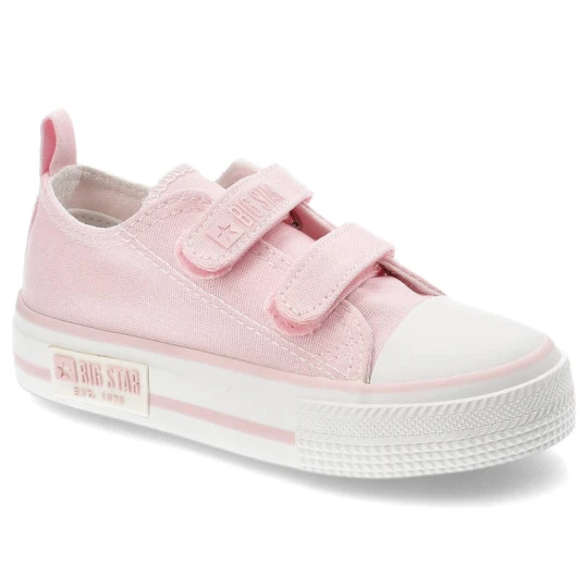 Zdjęcie produktu Różowe Trampki Big Star Na Rzep Buty Dziecięce