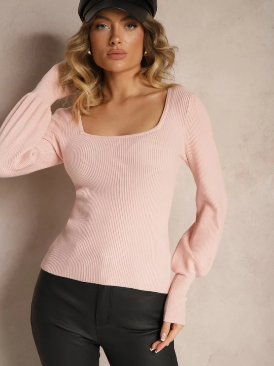 Zdjęcie produktu Różowy Sweter Oranrad By Swan