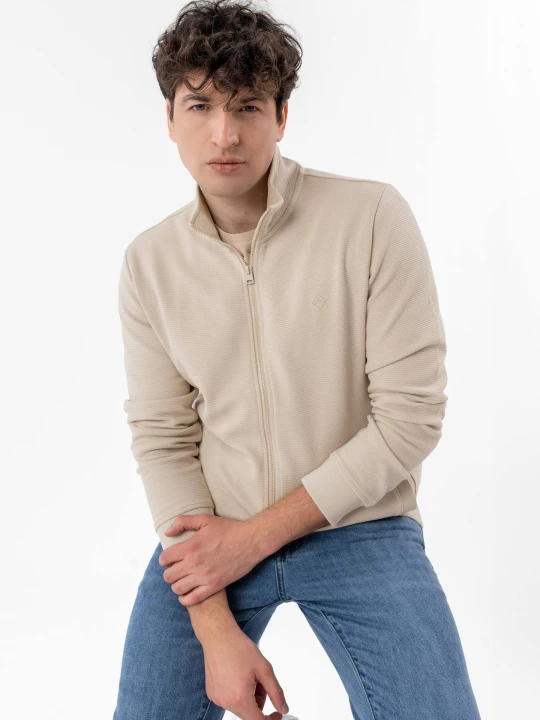 Zdjęcie produktu Rozpinana bluza B-STRIPE Volcano Beżowy