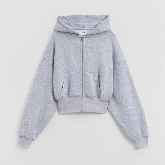 Zdjęcie produktu Rozpinana bluza basic z kapturem szara House