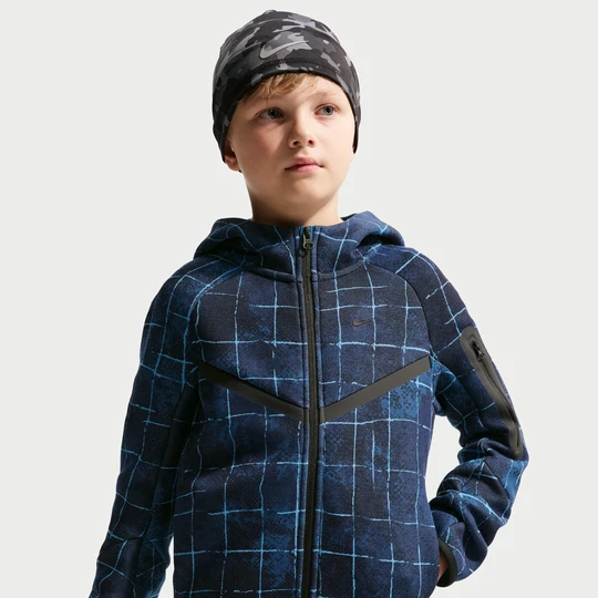 Zdjęcie produktu Rozpinana bluza z kapturem dla dużych dzieci (chłopców) Nike Tech Fleece - Niebieski