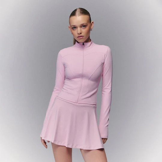 Zdjęcie produktu Rozpinana jasnoróżowa bluza ULTRAFLEX ze stójką House różowy