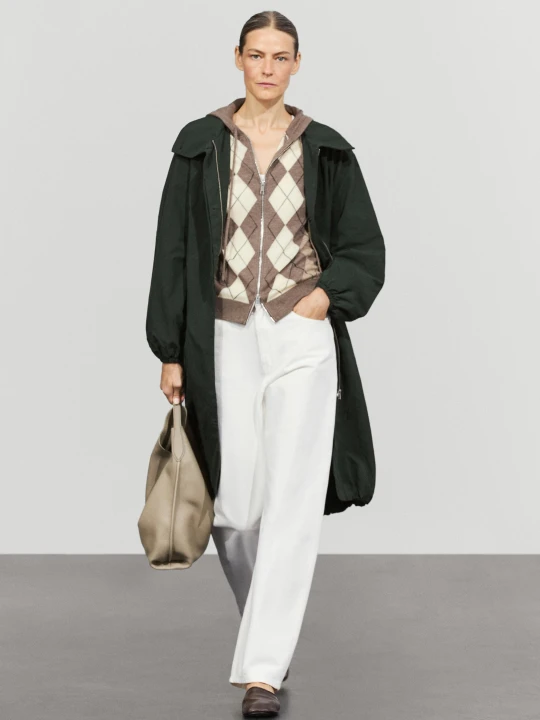 Zdjęcie produktu Rozpinany Kardigan Z Kapturem - Szary Mysi - Massimo Dutti - Female