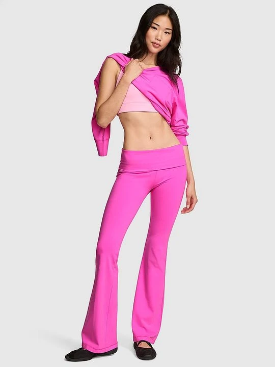 Zdjęcie produktu PINK Rozszerzane legginsy z wywijanym pasem All-Day Cotton Victoria's Secret