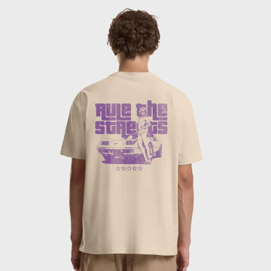 Zdjęcie produktu Rule The Streets Oversize Tee Mister Tee beż