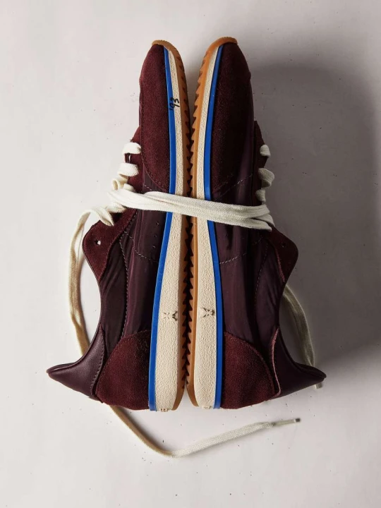Zdjęcie produktu Running SKIN Sneakers '93 z nylonu Patrizia Pepe brązowy