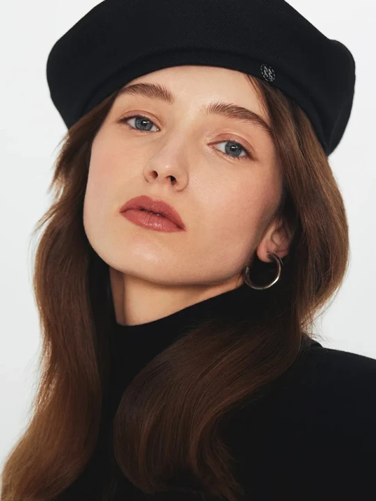Zdjęcie produktu Ruslan Baginskiy beret wełniany Beret czarny