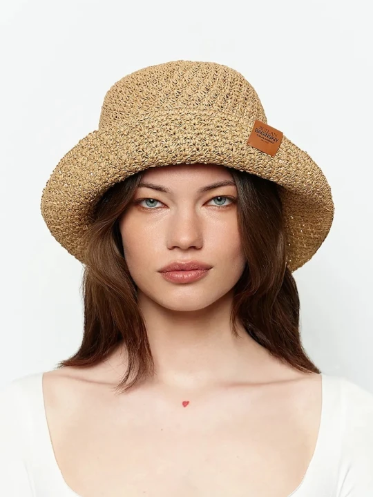 Zdjęcie produktu RUSLAN BAGINSKIY kapelusz Foldable Bucket Hat beżowy