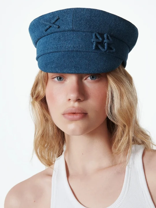Zdjęcie produktu Ruslan Baginskiy kaszkiet bawełniany Baker Boy Cap niebieski