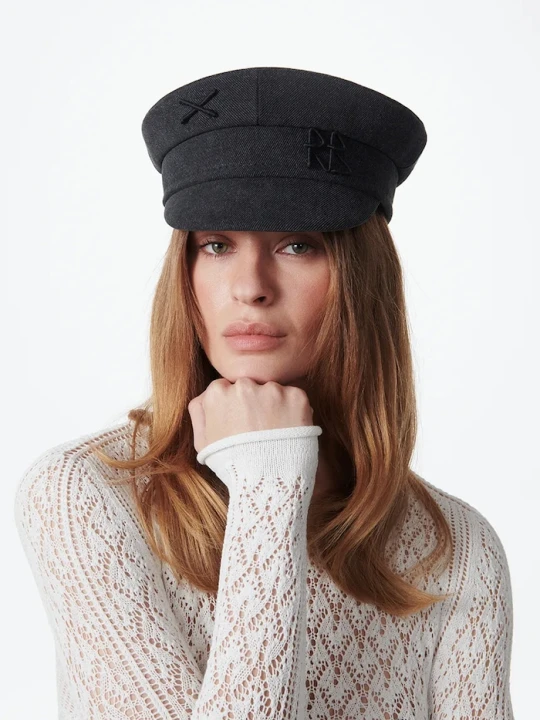 Zdjęcie produktu Ruslan Baginskiy kaszkiet bawełniany Baker Boy Cap czarny