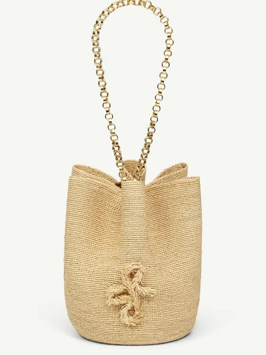 Zdjęcie produktu Ruslan Baginskiy torebka Ruslan Baginskiy Chain Strap HatBag beżowy