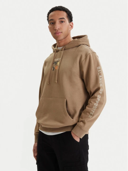 Zdjęcie produktu RVCA Bluza Deep Think EVYSF00138 Beżowy Boxy Fit