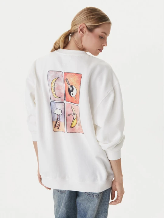 Zdjęcie produktu RVCA Bluza Spanky Loteria 23B463501 Biały Oversize