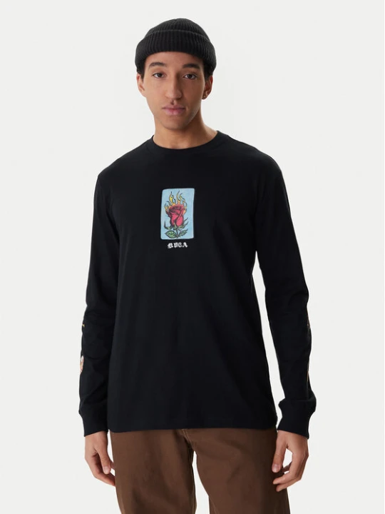 Zdjęcie produktu RVCA Longsleeve Dayshift EVYZT00306 Czarny Regular Fit