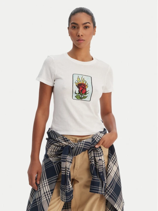 Zdjęcie produktu RVCA T-Shirt 23B353502 Biały Regular Fit