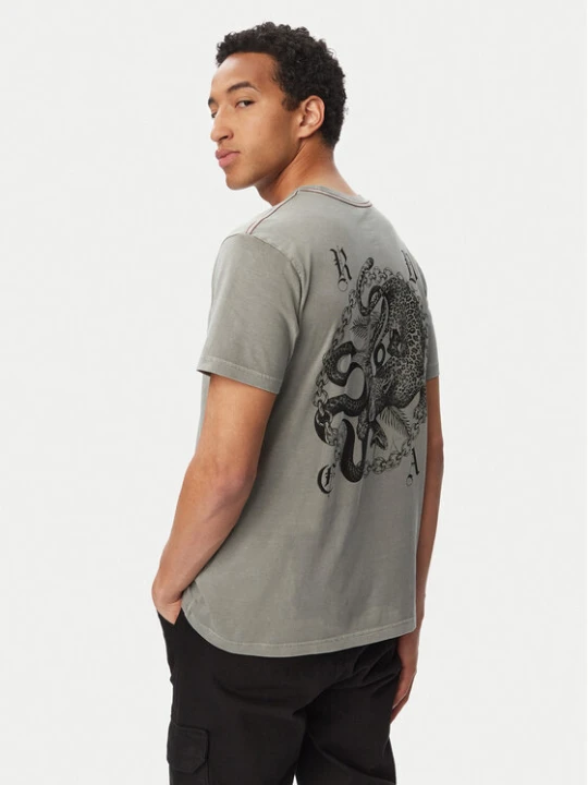 Zdjęcie produktu RVCA T-Shirt Benj Battle Ss 23A351540 Zielony Regular Fit