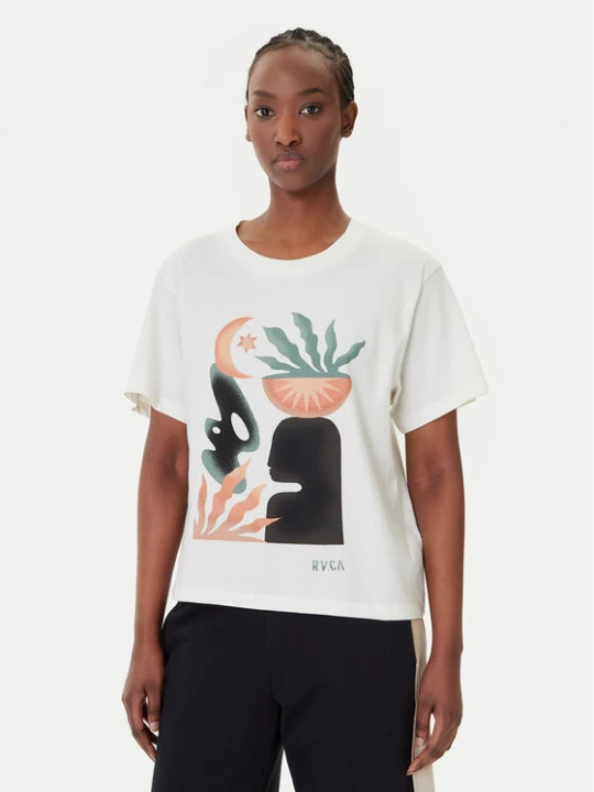 Zdjęcie produktu RVCA T-Shirt Collage EVJZT00163 Biały Easy Fit