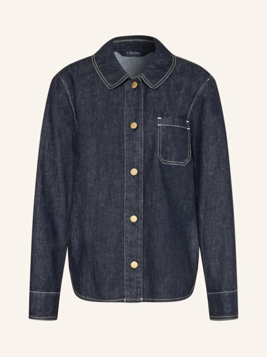 Zdjęcie produktu S Max Mara Bluzka Jeansowa Enfasi blau GRANATOWY