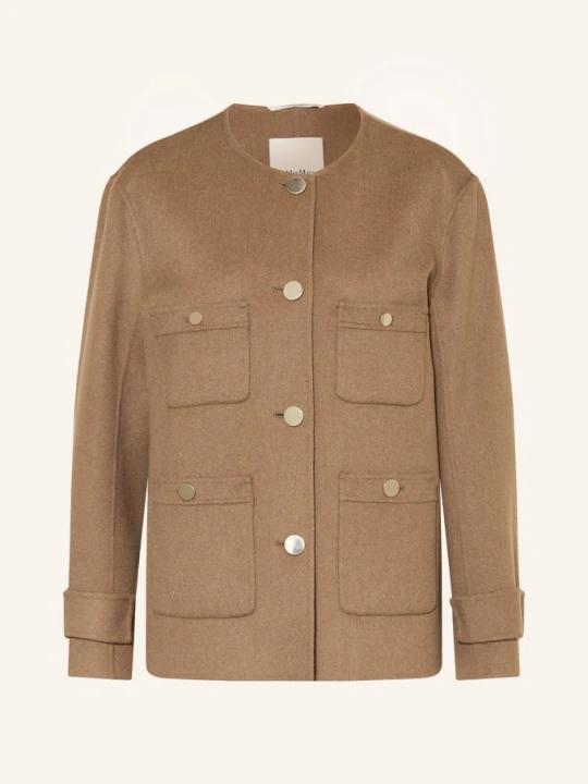 Zdjęcie produktu S Max Mara Kurtka Caban Alba braun JASNOBRĄZOWY