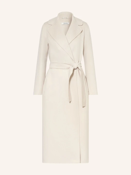 Zdjęcie produktu S Max Mara Płaszcz Wełniany Poldo beige ECRU