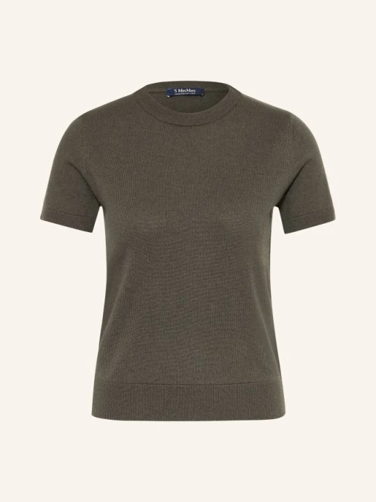 Zdjęcie produktu S Max Mara Sweter Z Dzianiny Magenta gruen KHAKI