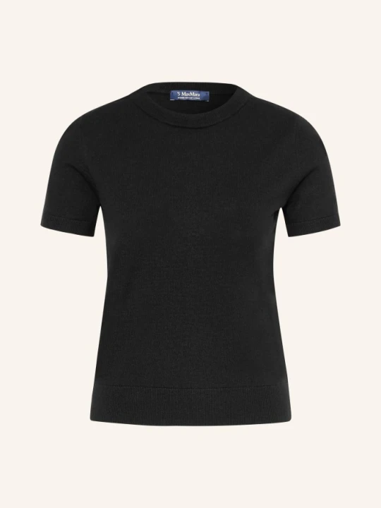 Zdjęcie produktu S Max Mara Sweter Z Dzianiny Magenta schwarz CZARNY