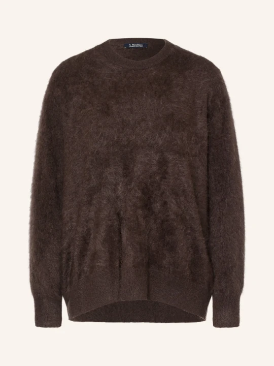 Zdjęcie produktu S Max Mara Sweter Z Kaszmiru Chicca braun CIEMNOBRĄZOWY