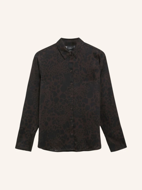 Zdjęcie produktu S.Oliver Black Label Bluzka Koszulowa Z Satyny braun